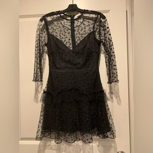 Black cocktail dress